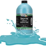 Pouring Masters Sky Blue 32OZ (quart) Bottle Water-based Acrylic Paint. Fixed Price $22.99.