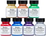 Angelus Acrylic Leather Paint Kit Pearlescent 7 Pack Set (1 Oz Each). Fixed Price $15.99.