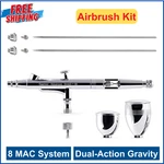Gaahleri Airbrush Kit, Gun Dual-action Gravity 1/2 & 1/4 Oz Fluid Cup. Fixed Price $54.48.