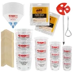 Ultimate Paint Mixing Kit, 12 Graduated Cups, Sticks, Strainers, Mixer Blade. Fixed Price $26.99.