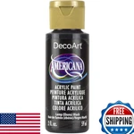 Decoart Americana Acrylic Paint 2-OUNCE Lamp Black DAO67-3. Fixed Price $10.31.