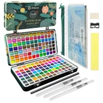 Artecho Watercolor Set 168 Colors, Painting Kit With Pad, Br.... Fixed Price $57.45.
