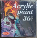 Hissico Acrylic Paint Set Of 36 Colors New Sealed. Fixed Price $19.99.