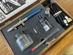 Badger 150-4 Professional Air Brush Double-action, Internal-mix Siphon Feed Usa. Fixed Price $195.00.