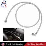 36" Turbo Oil Feed Line Steel Braided 4AN AN4 90 Deg & Straight Ptfe Hose. Fixed Price $15.49.