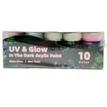 Fantastory Waterproof Acrylic Neon Glow The Dark Paint 30ML/1OZ 10 Colors. Fixed Price $14.50.