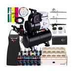 Ophir Professional 3X Airbrush Kit & 3L Compressor Tank With 12 Colors Se.... Fixed Price $218.71.