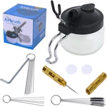 Airbrush Cleaning Kit Spray Wash Pot Stabilizer Jar Bottles Holder With. Fixed Price $21.95.