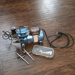 Master Airbrush TC-320 Hb Cool Runner 1/5 Hp Compressor Used. Fixed Price $100.00.