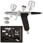 Model G77 Pistol Trigger Fixed Dual-action Gravity Feed Airbrush, 2 Nozzle Se.... Fixed Price $104.85.
