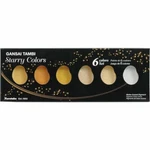 Kuretake Japan Gansai Watercolor Jananese Art Paint Starry Colors MC20SC/6V. Fixed Price $19.00.