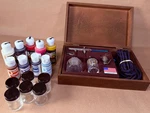 Badger Airbrush Kit Model 150-4 Pk W/ Wooden Box + Paints & Jars Unused ?. Fixed Price $69.99.