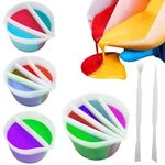 4 Pack Split Cups For Paint Pouring + 2 Pcs Stir Stick, Silicone C.... Fixed Price $16.97.