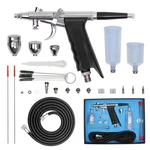 Professional Dual Action Airbrush Kit Nozzle Sizes 0.3 0.5 0.8 Makeup Tattoo. Fixed Price $89.41.