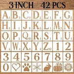 3 Inch Letter Numbers Craft Stencils, 42 Pcs Reusable Plastic. Fixed Price $18.99.