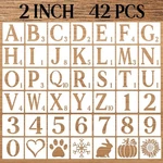 Inch Letter Numbers Craft Stencils, 42 Pcs Reusable Plastic Alphab.... Fixed Price $18.42.