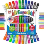 The Pencil Grip Kwik Stix Solid Tempera Paint Sticks 24 Colors Washable. Fixed Price $36.76.