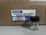 10PK Airbrush 3/4OZ Glass Jar Bottles With Plastic Lids, Store Paint Siphon Feed. Fixed Price $17.99.