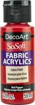 Decoart Sosoft Fabric Acrylic Paint 2OZ-RED Pepper. Fixed Price $9.00.