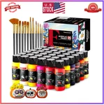 Fantastory Acrylic Paint Set 36 Colors & 12 Brushes For All Craft Projects. Fixed Price $41.22.