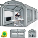 Portable Inflatable Booth 13.5X8.5FT With 750W Blower For Easy Painting. Fixed Price $401.99.