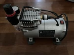 Used 1/5 Hp Airbrush Compressor Pump With Regulator, Gauge, Water Trap. Fixed Price $49.95.