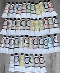 Gamblin 1980 Oil 42 Colors Set Tubes 37ML Brush Canvas Artist Painter. Fixed Price $135.00.