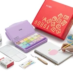 Deluxe 18 Colors Jelly Gouache Paint Gift Set Complete Art Kit With Pad, Sp.... Fixed Price $48.29.