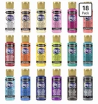 Decoart Americana Acrylic Paint Set Popular Colors, 18 Bottles (2 Fl Oz) Matte. Fixed Price $24.99.