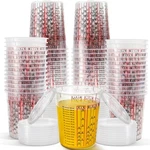 Yesland 30 Pack Paint Mix Cups With Lids, 32 Ounce Plastic Oz, Clear. Fixed Price $49.32.