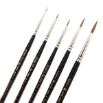 Ait Art Premium Detail Brush Set, 5 Pure Kolinsky Russian Red Sable Paint Bru.... Fixed Price $38.72.