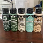 Set Of 5 Craft Paint Multi-surface Satin Acrylic Water Based. Fixed Price $20.00.