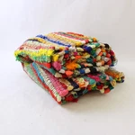 Chardin Home Hand Loom Cotton Runner 2' X 7' Multi-colored Rug. Fixed Price $39.99.