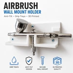 Airbrush Wall Mount Holder Drip Trays Anti Tilt For Iwata Eclipse 3D Organizer. Fixed Price $9.95.
