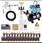 Complete Pro G44 Master Dual-action Airbrush W-air Compressor Kit And Paint New. Fixed Price $219.95.