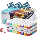 Upgrey Fabric Set For Clothes, Shoe Paint, 40 Colors (30ML Bottles) Per.... Fixed Price $63.60.