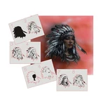 AS-389 Native American Stencil Acrylic Airbrush Wall Paint ! Duty-fees Free. Fixed Price $25.10.