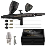 Master Elite Plus Ultimate Airbrush Set, Model 120, Dual-action, 3 Tip Kit, Case. Fixed Price $169.99.