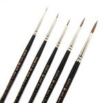 Ait Art Premium Detail Brush Set, 5 Pure Kolinsky Russian Red Sable Paint Bru.... Fixed Price $42.97.