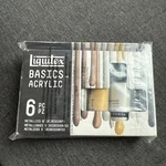 Liquitex Basics Metallics & Iridescents Acrylic Paint Set Brand New. Fixed Price $11.99.