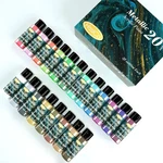 Hissico Metallic 2.03 Fl Oz (pack Of 20), Blue,green,orange,silver,white. Fixed Price $35.76.