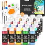 Shuttle Art 25 Colors Acrylic Paint Set, 2OZ/60ML Bottles, Rich Pigmented. Fixed Price $29.67.