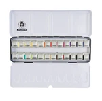 Schmincke - Akademie Aquarell Watercolor Box, Full Assortment 24 1/2 Pans, .... Fixed Price $181.10.