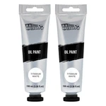 2 - 100ML Tubes U.s. Supply Titanium White Artists Oil Color Paint, Painting. Fixed Price $13.99.