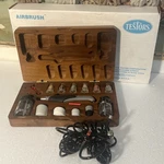Vintage Testor Aztek Airbrush Set A4709 Walnut Case Original Box. Fixed Price $199.95.