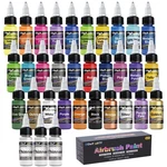 Homy Arty Airbrush Paint - 0.67 Fl Oz (pack Of 33), 30 Colors With Thinner. Fixed Price $45.51.
