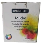Timbertech Professional Airbrush Paint, 12X30ML Set Acrylic. Fixed Price $18.95.