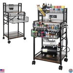 Ophir 5-TIER Rolling Cart Airbrush Paint Storage With Lockable Wheels &. Fixed Price $162.68.