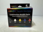 Iron-on-ink Sublimation Acrylic Paint Set Of 5 New Artesprix. Fixed Price $30.39.