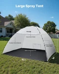 Vevor 10X9.5FT Portable Paint Booth Tent, Spray Shelter With Floor. Fixed Price $64.99.